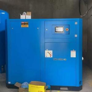 What is the relationship between the air compressor and the air receiver?